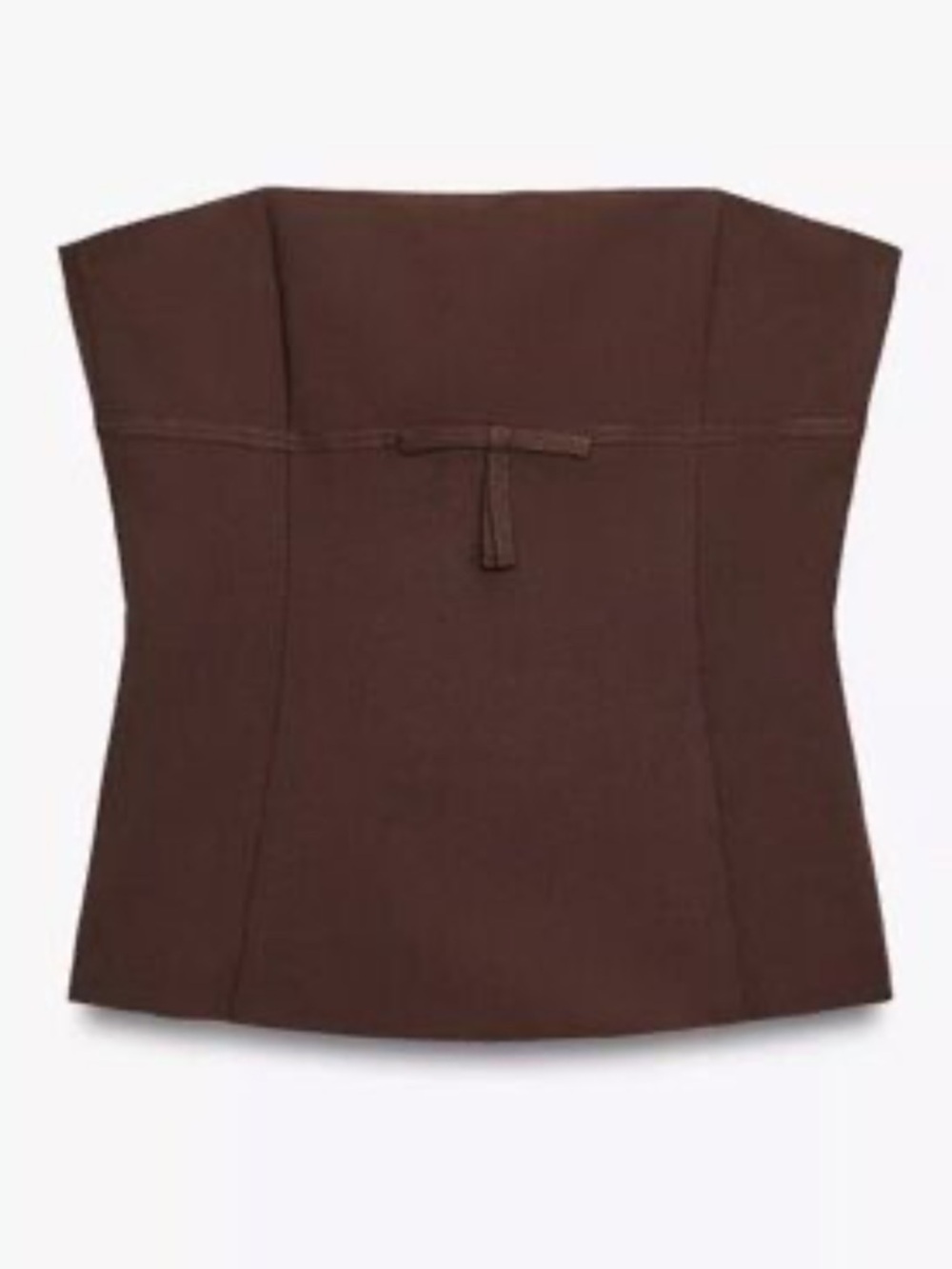 NWT Zara strapless bow top